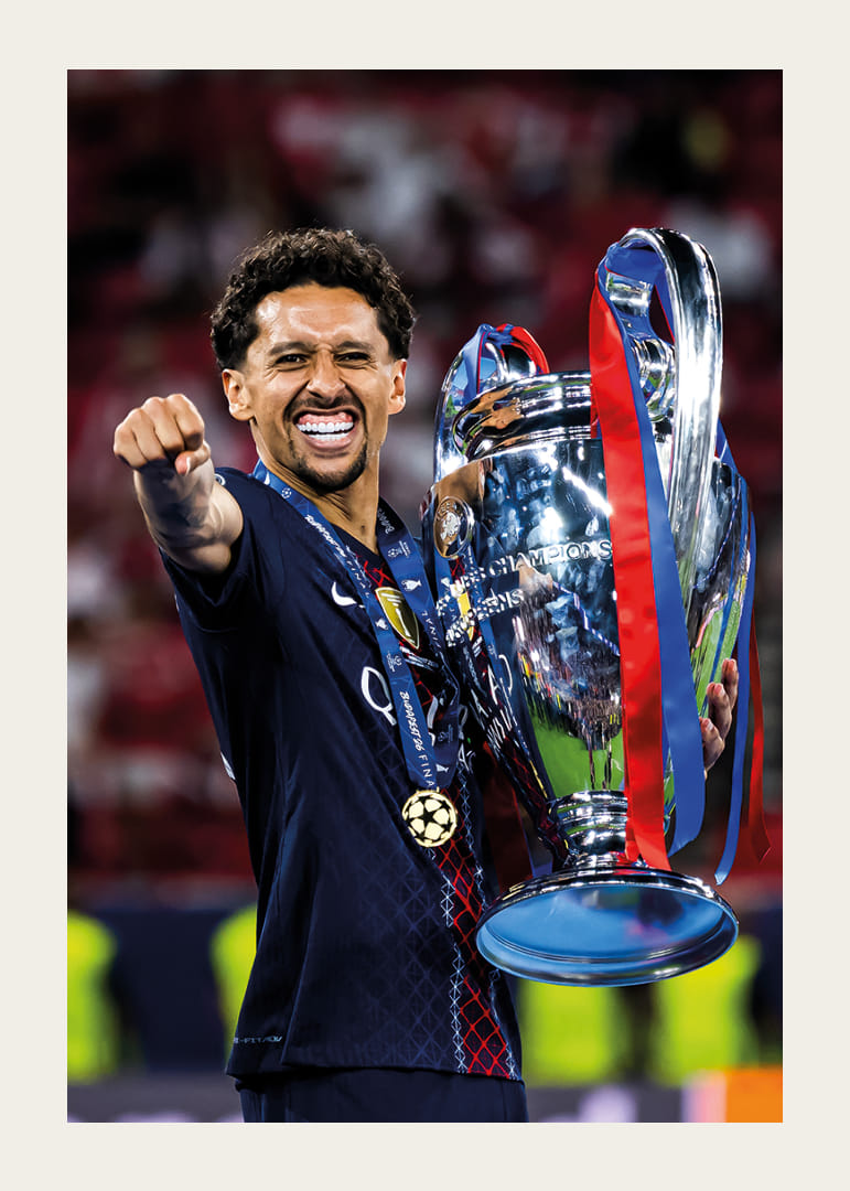 Marquinhos UEFA Bajnokok Ligája 2026 győztesei Paris Saint-Germain PSG 2. helyezett-12