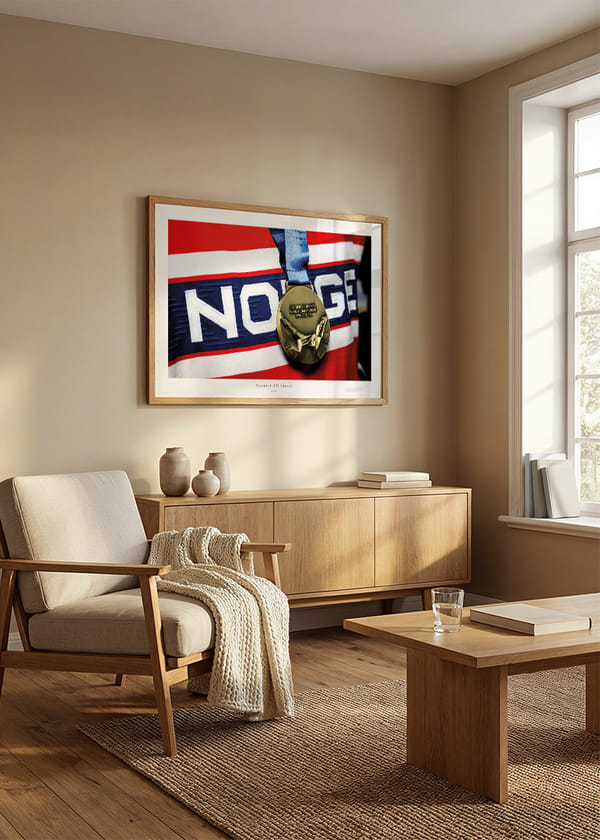 Plakat Ishockey-VM Bronse Norge 2026 No3 crossfade