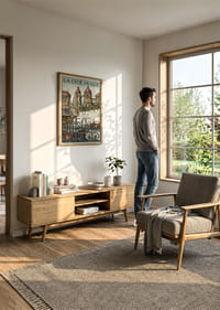 En fascinerande vision av en dubbelstad i detaljerad stil.-2