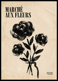 Artistic flowers in black and white add elegant charm.-6