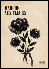 Artistieke bloemen in zwart-wit voegen een elegante charme toe.-6