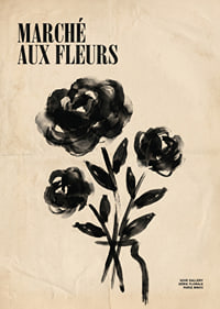 Artistic flowers in black and white add elegant charm.-7