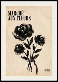 Artistic flowers in black and white add elegant charm.-2