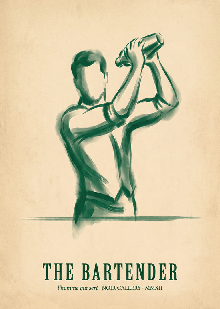Een artistiek eerbetoon aan het vakmanschap van de bartender.-12