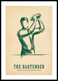 Konstnärlig hyllning till bartenderns hantverk.-0