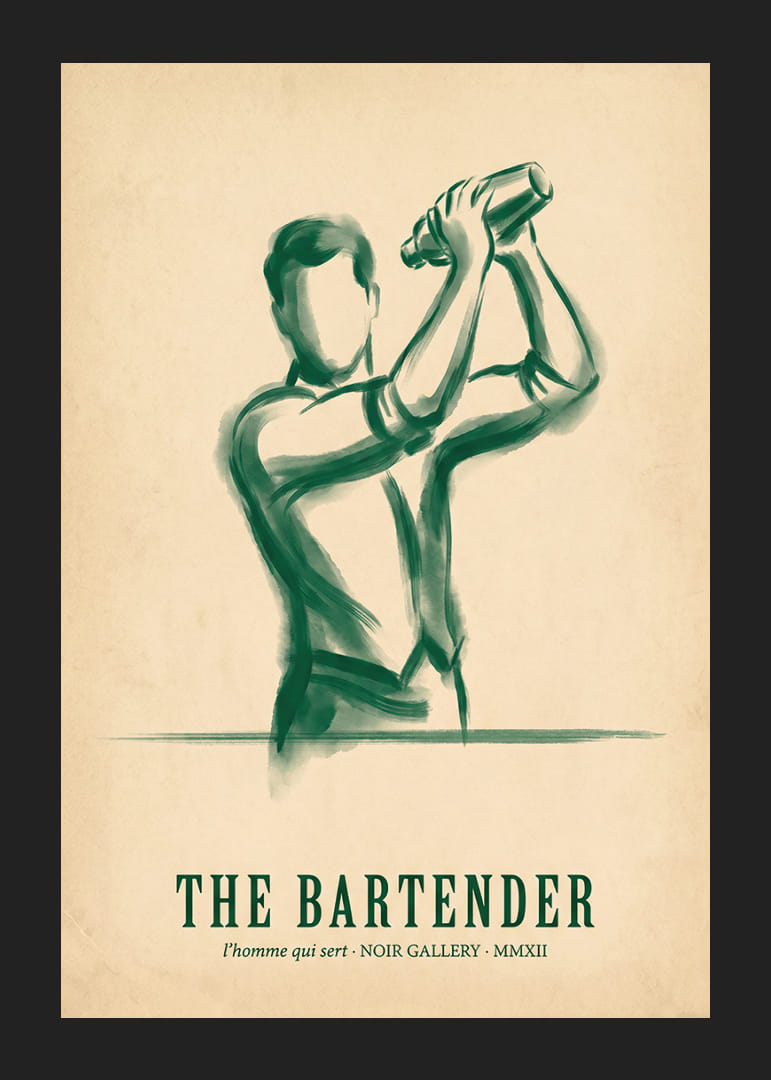 Een artistiek eerbetoon aan het vakmanschap van de bartender.-12