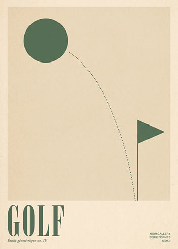 Poster Geometric Golf