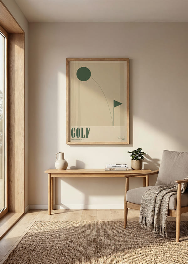 Poster Geometric Golf crossfade