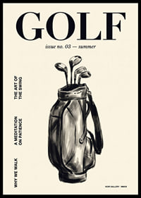 An elegant poster that captures the serenity and beauty of golf.-6