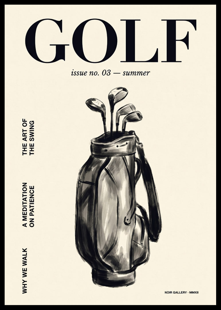 An elegant poster that captures the serenity and beauty of golf.-12