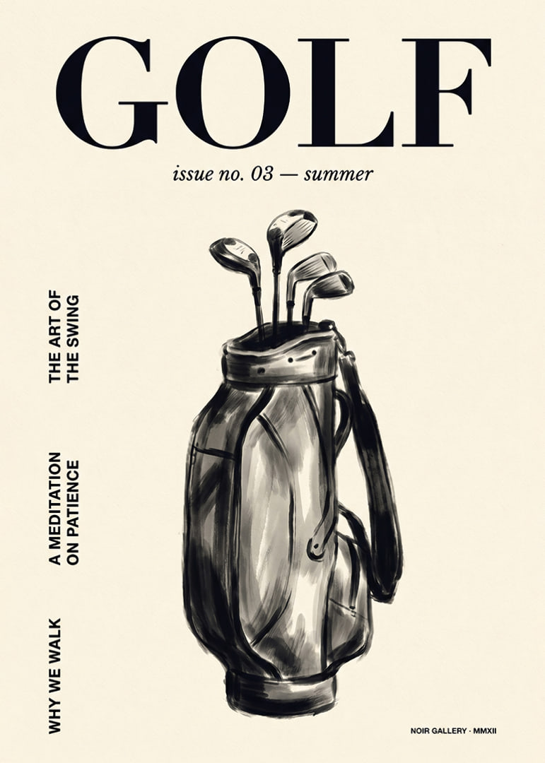 An elegant poster that captures the serenity and beauty of golf.-12