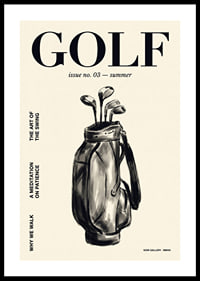 An elegant poster that captures the serenity and beauty of golf.-0