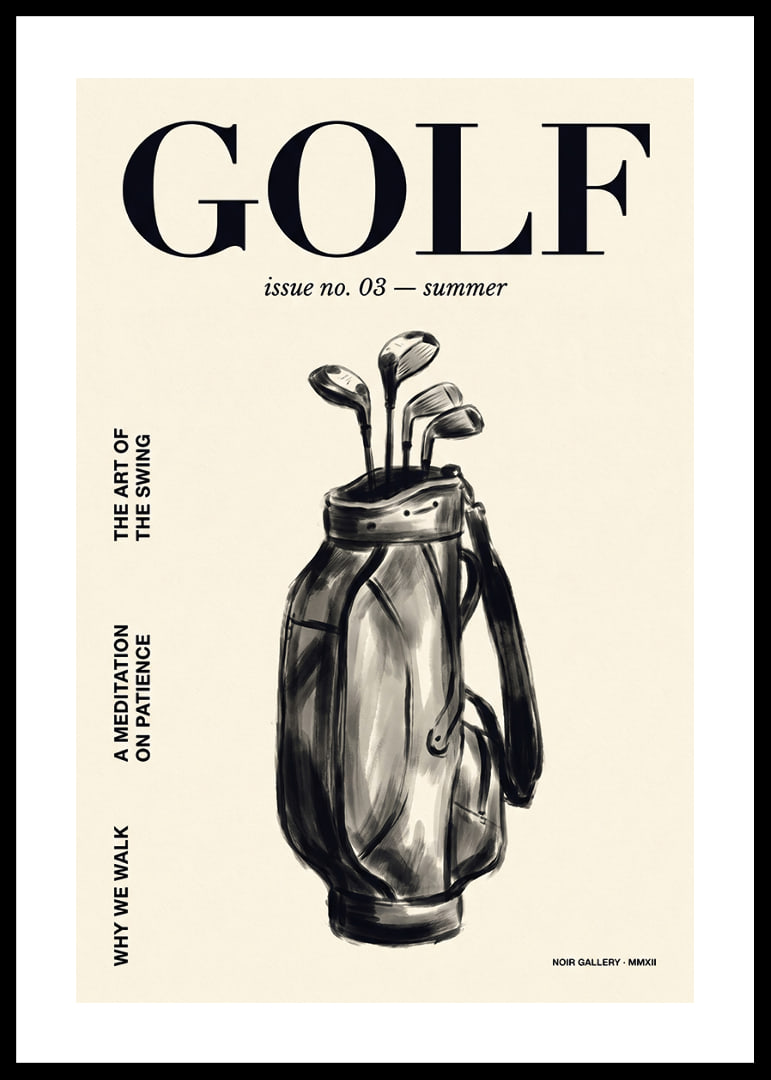 An elegant poster that captures the serenity and beauty of golf.-12