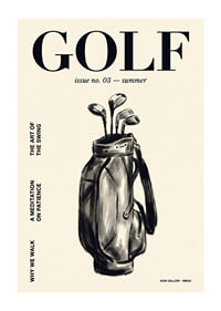 An elegant poster that captures the serenity and beauty of golf.-1