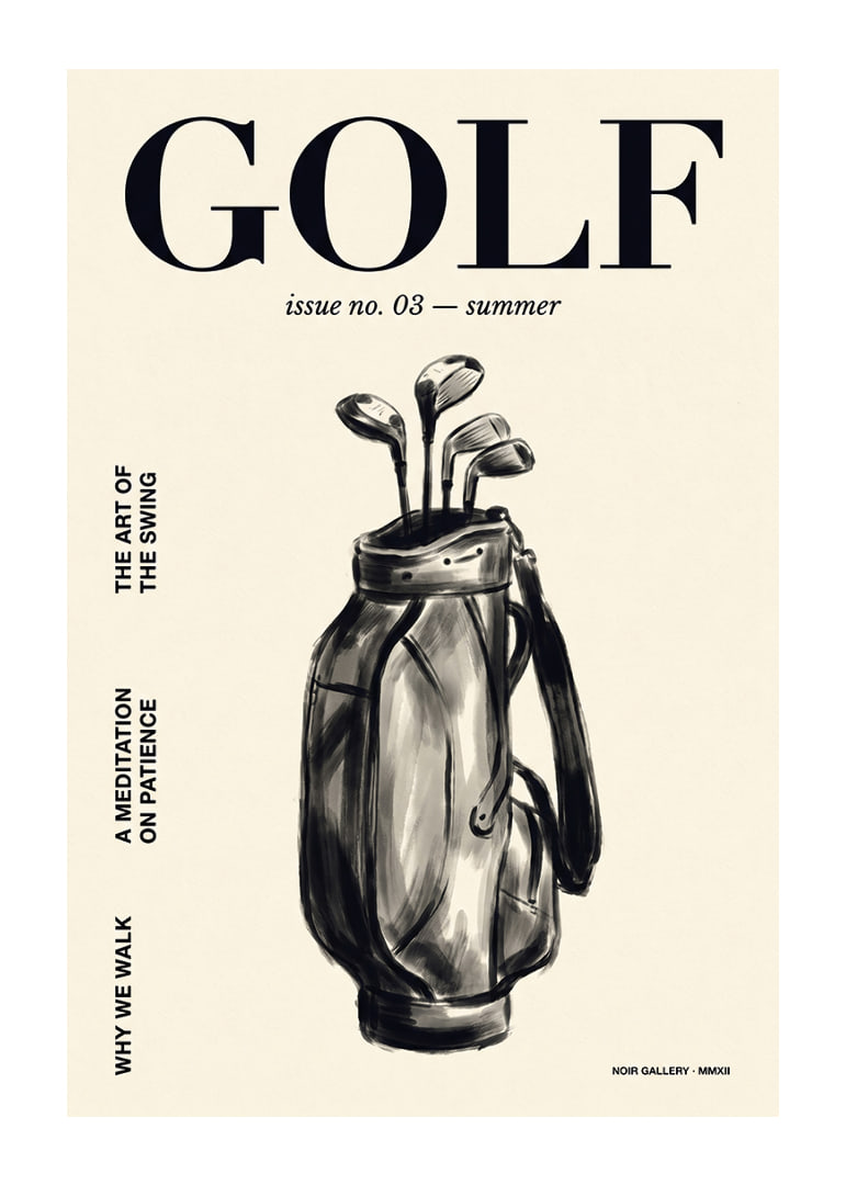 An elegant poster that captures the serenity and beauty of golf.-12