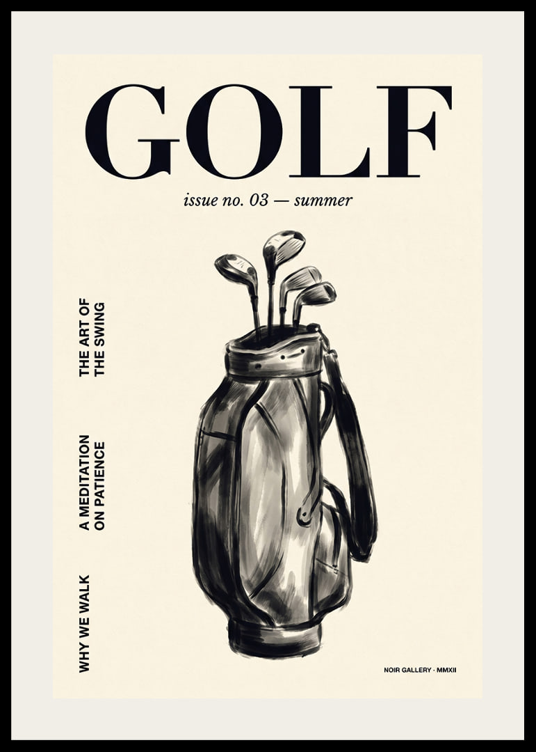 An elegant poster that captures the serenity and beauty of golf.-12