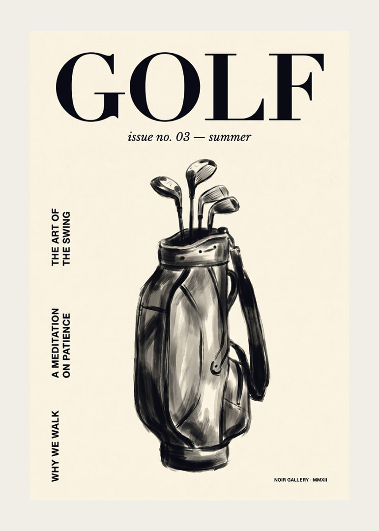 An elegant poster that captures the serenity and beauty of golf.-12