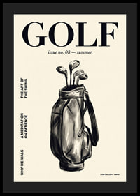 An elegant poster that captures the serenity and beauty of golf.-4