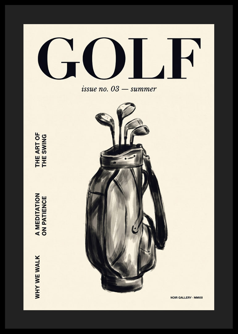 An elegant poster that captures the serenity and beauty of golf.-12
