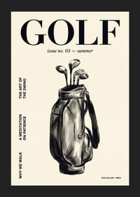 Elegantne poster, mis jäädvustab golfi rahu ja ilu.-5