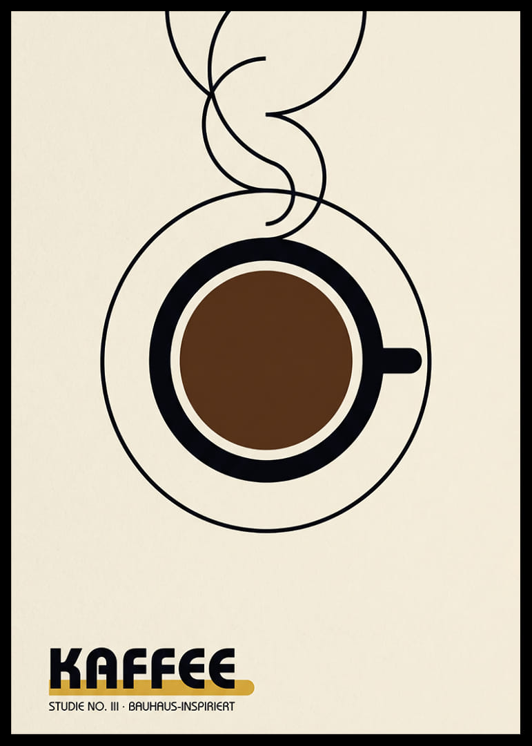 Stylish coffee cup in the Bauhaus spirit provides modern warmth.-12