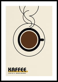 Stylish coffee cup in the Bauhaus spirit provides modern warmth.-0