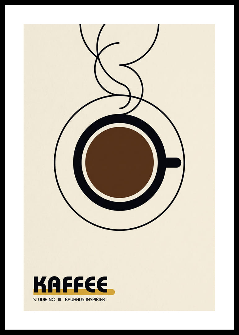 Stylish coffee cup in the Bauhaus spirit provides modern warmth.-12