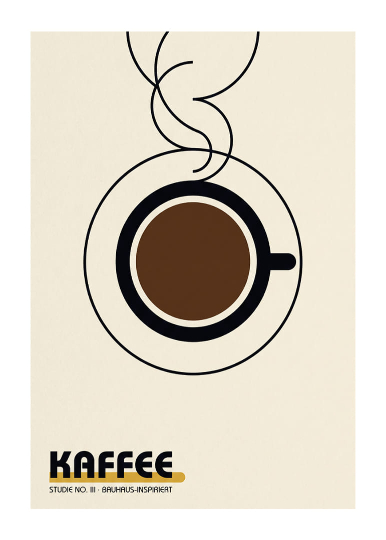 Stylish coffee cup in the Bauhaus spirit provides modern warmth.-12