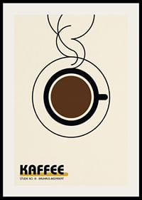 Stilren kaffekopp i Bauhaus-anda ger modern värme.-2
