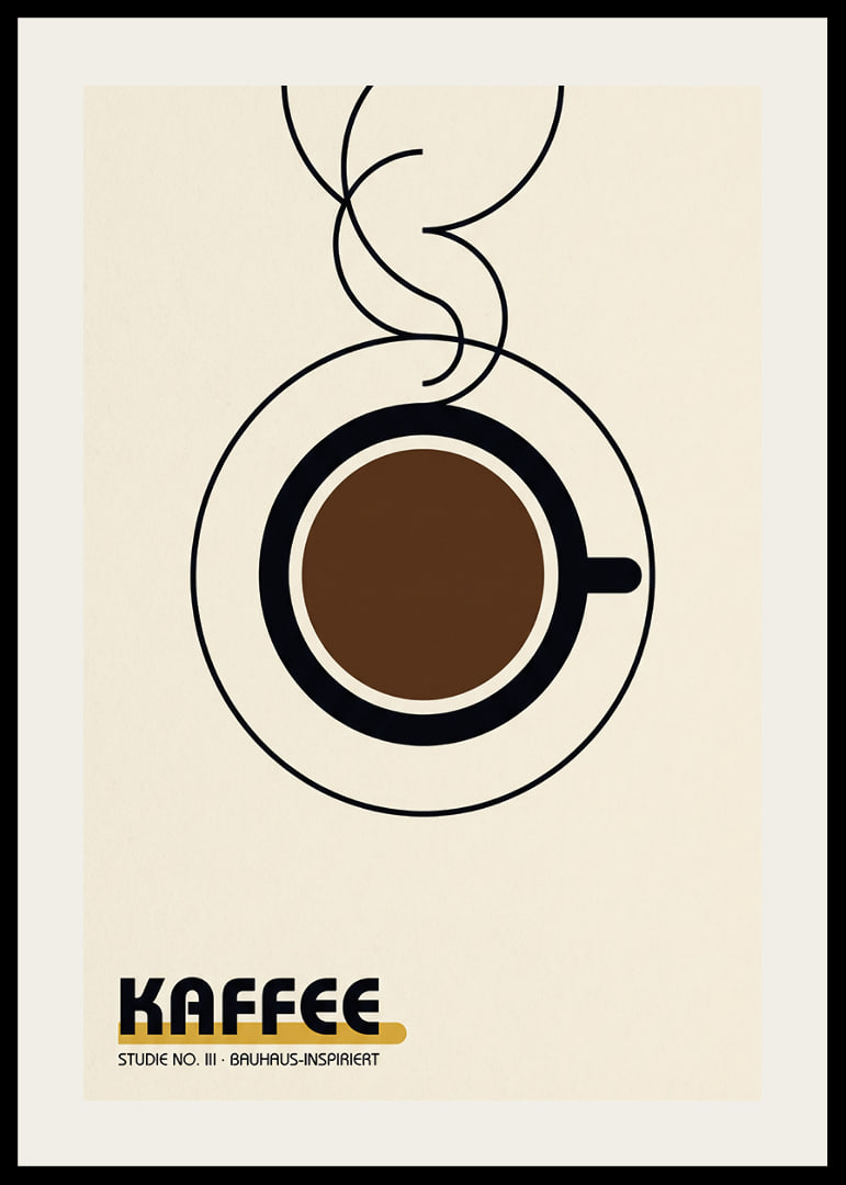 Stilren kaffekopp i Bauhaus-anda ger modern värme.-12