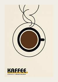 Stilren kaffekopp i Bauhaus-anda ger modern värme.-3