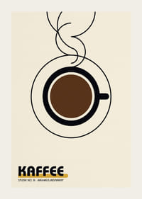 Stylish coffee cup in the Bauhaus spirit provides modern warmth.-3