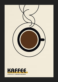 Stylish coffee cup in the Bauhaus spirit provides modern warmth.-5