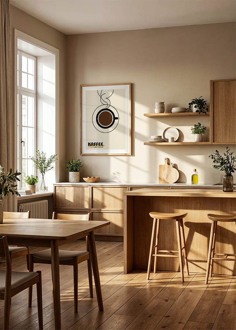 Stylish coffee cup in the Bauhaus spirit provides modern warmth.-12