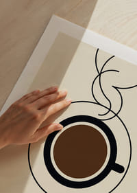 Stylish coffee cup in the Bauhaus spirit provides modern warmth.-9