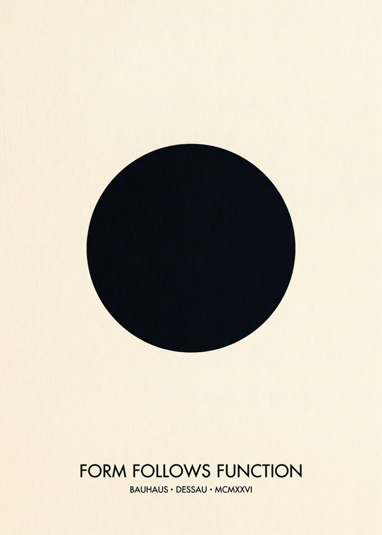 An elegant circle captures the essence of the Bauhaus style.-12