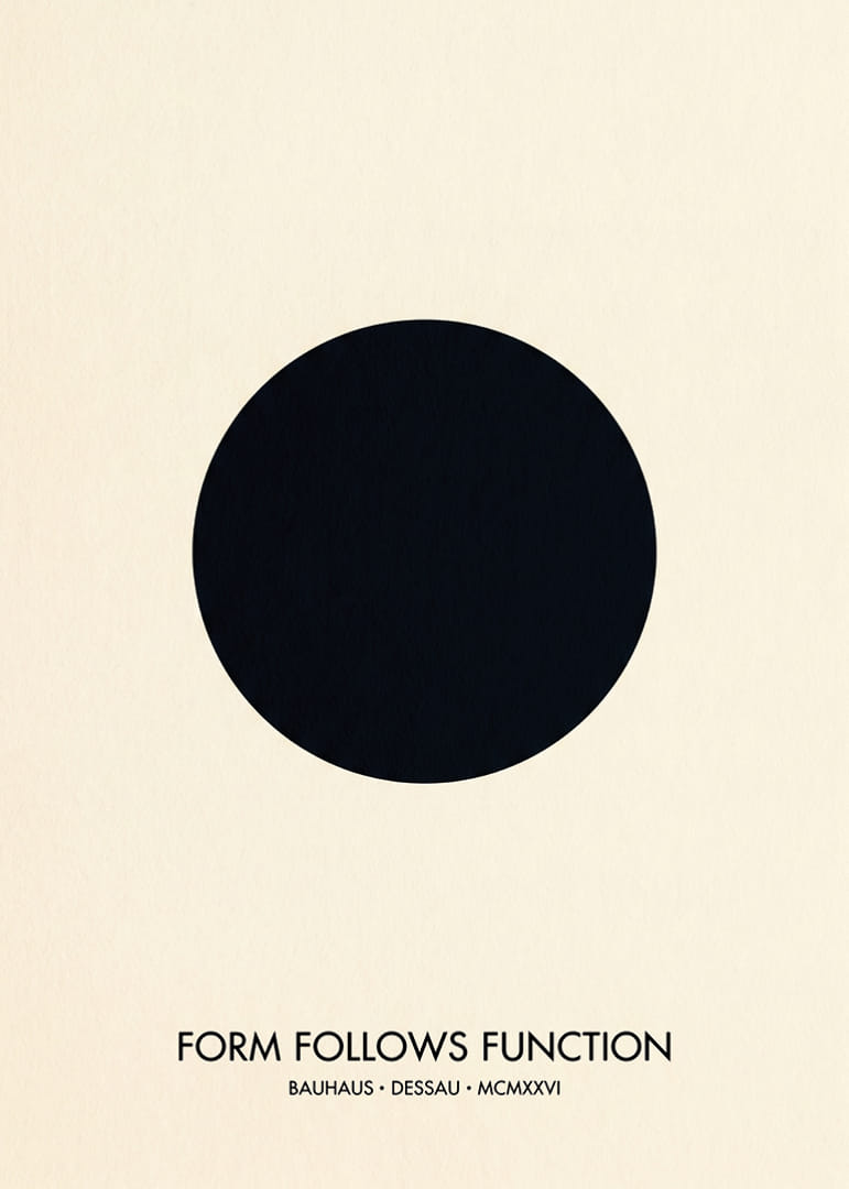 An elegant circle captures the essence of the Bauhaus style.-12