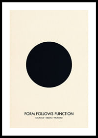 An elegant circle captures the essence of the Bauhaus style.-0