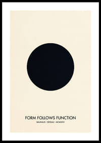 An elegant circle captures the essence of the Bauhaus style.-0