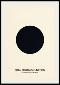 An elegant circle captures the essence of the Bauhaus style.-2