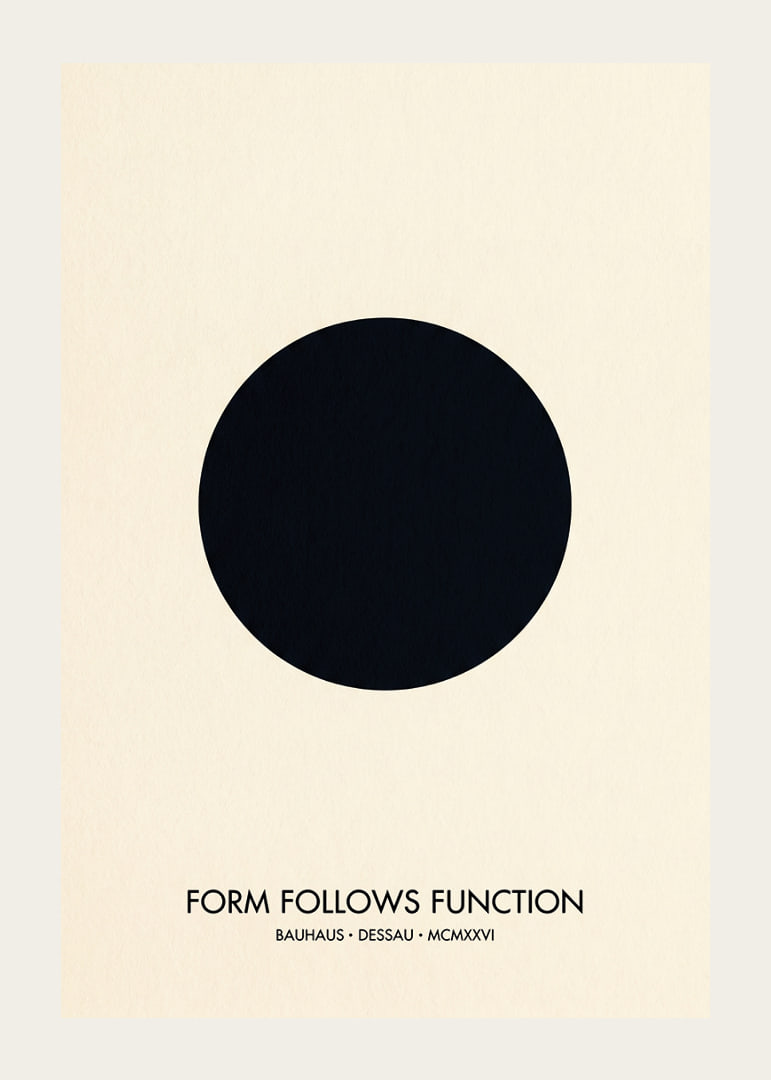 An elegant circle captures the essence of the Bauhaus style.-12