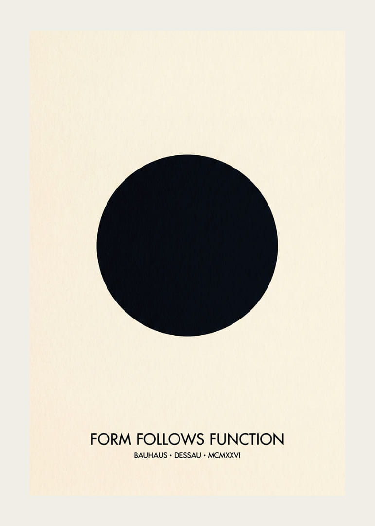 An elegant circle captures the essence of the Bauhaus style.-12