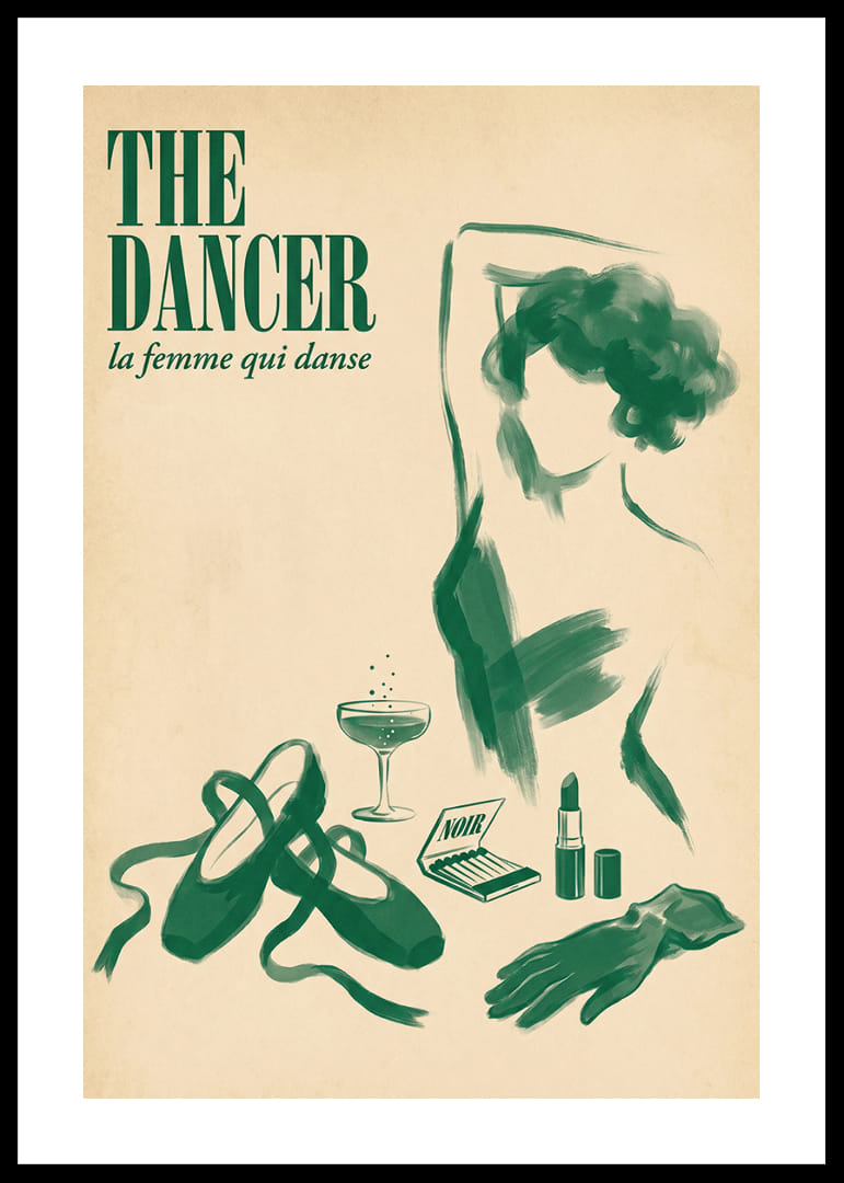 Una bailarina cautivadora plasmada en el minimalismo moderno.-12