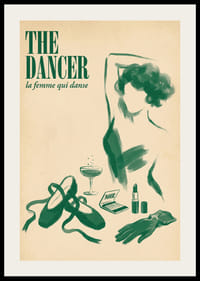 Una bailarina cautivadora plasmada en el minimalismo moderno.-2