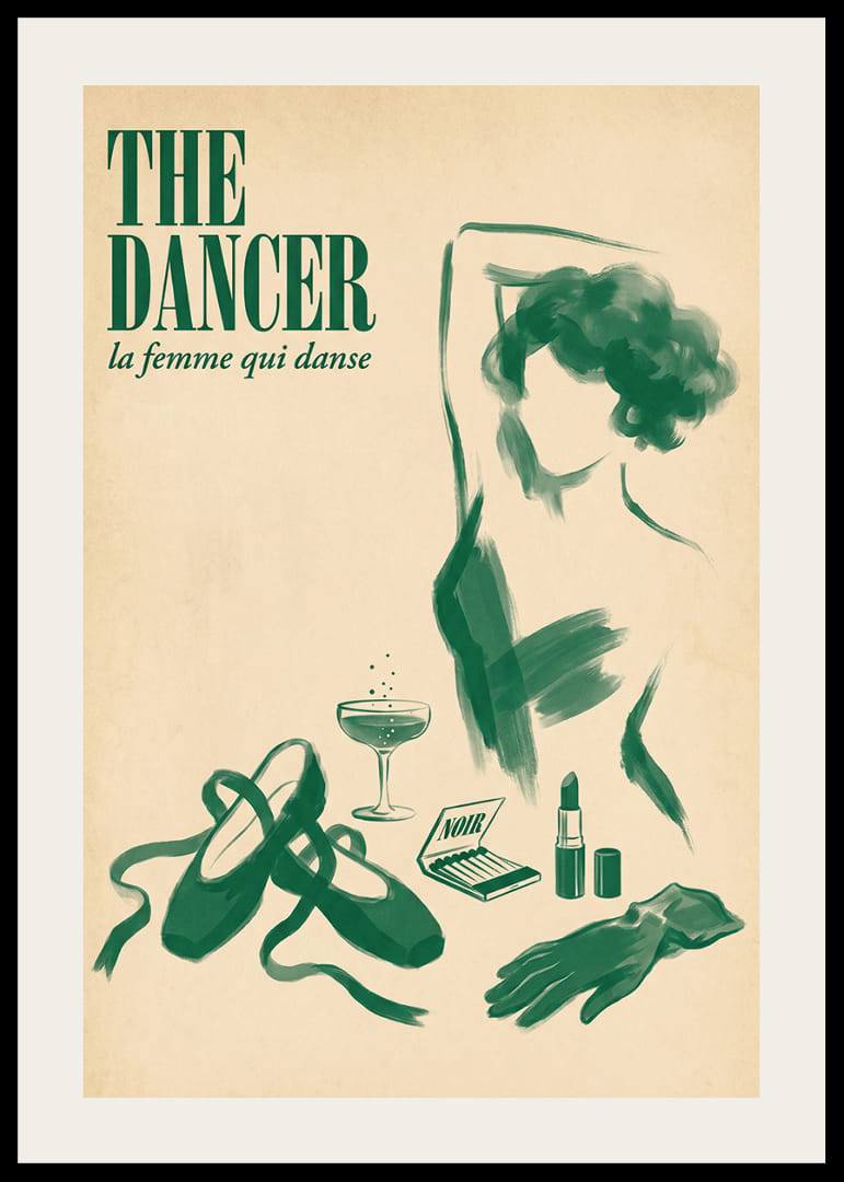 Una bailarina cautivadora plasmada en el minimalismo moderno.-12