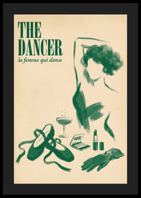 Una bailarina cautivadora plasmada en el minimalismo moderno.-4