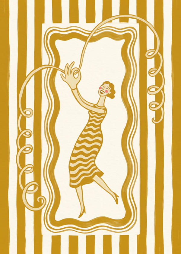 Póster Dancing In Gold