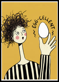 An enchanting illustration of an egg and surprise.-0