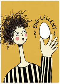 An enchanting illustration of an egg and surprise.-1