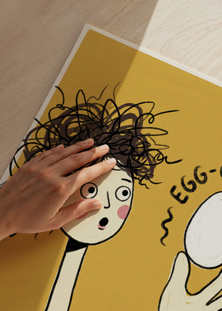 An enchanting illustration of an egg and surprise.-12